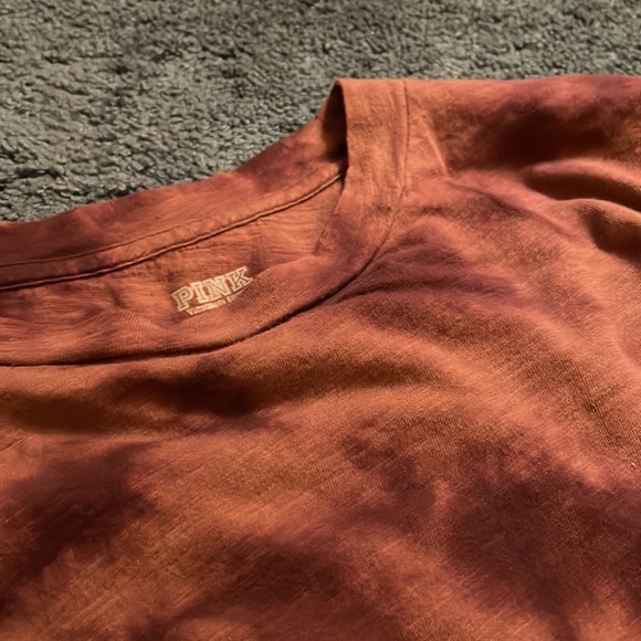 PINK Tie Dye Long Sleeve Crop - Picture 4 of 5